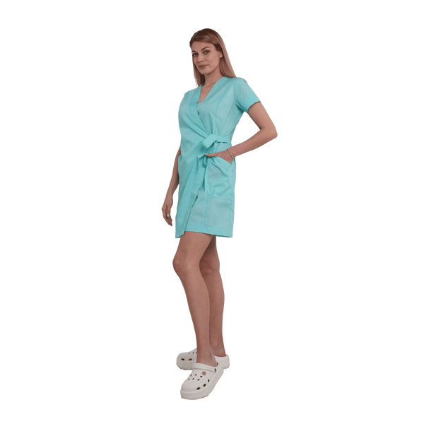 Медичний жіночий халат Афіна, Мятний тонкий 46 2000000479521 фото