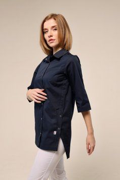 Медична куртка Навара 3/4 Темно-синя, 46 2000000381077 фото