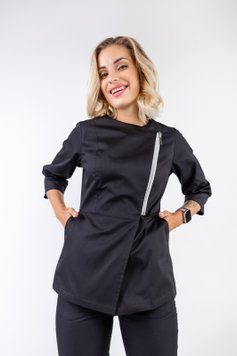 Медична куртка Мехіко, Чорна 56 2000000462554 фото