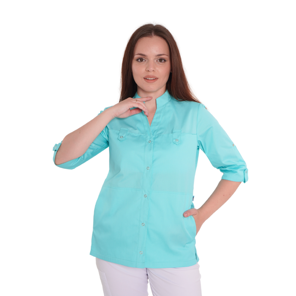 Медична куртка Небраска 3/4 Тіффані 46 2000000537702 фото